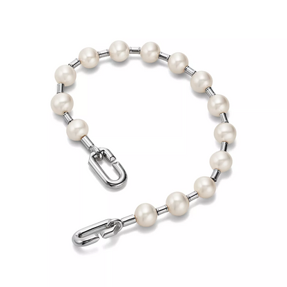 [Glow Muse ]PEARL 7-8MM SILVER BRACELET
