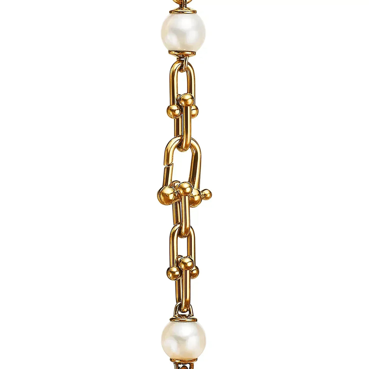 [Glow Muse ]LINK BRACELET GOLD WITH FRESHWATER PEARLS