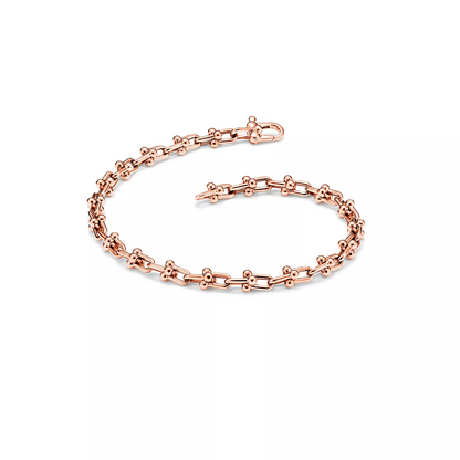 [Glow Muse ]HARDWEAR MICRO LINK 44 MOTIF PINK GOLD BRACELET