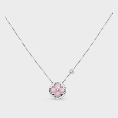 [Glow Muse]サンモチーフ ピンクMOP シルバーブレスレット