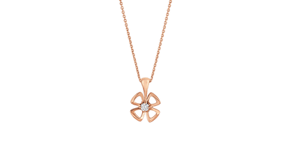 [Glow Muse]FIOREVER NECKLACE DIAMOND CENTER
