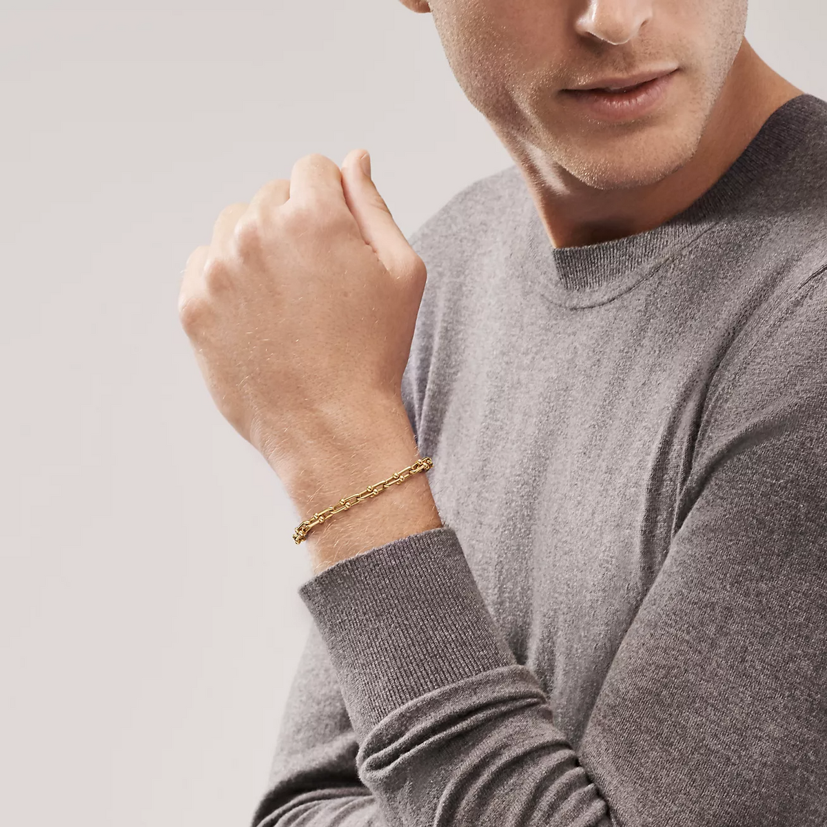 [Glow Muse ]HARDWEAR SMALL LINK 26 MOTIF GOLD BRACELET