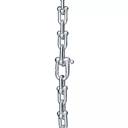 [Glow Muse ]HARDWEAR SMALL LINK 26 MOTIF SILVER BRACELET