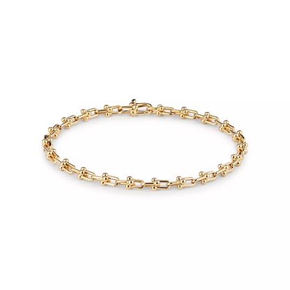 [Glow Muse ]HARDWEAR MICRO LINK 44 MOTIF GOLD BRACELET