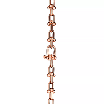[Glow Muse ]HARDWEAR MICRO LINK 44 MOTIF PINK GOLD BRACELET