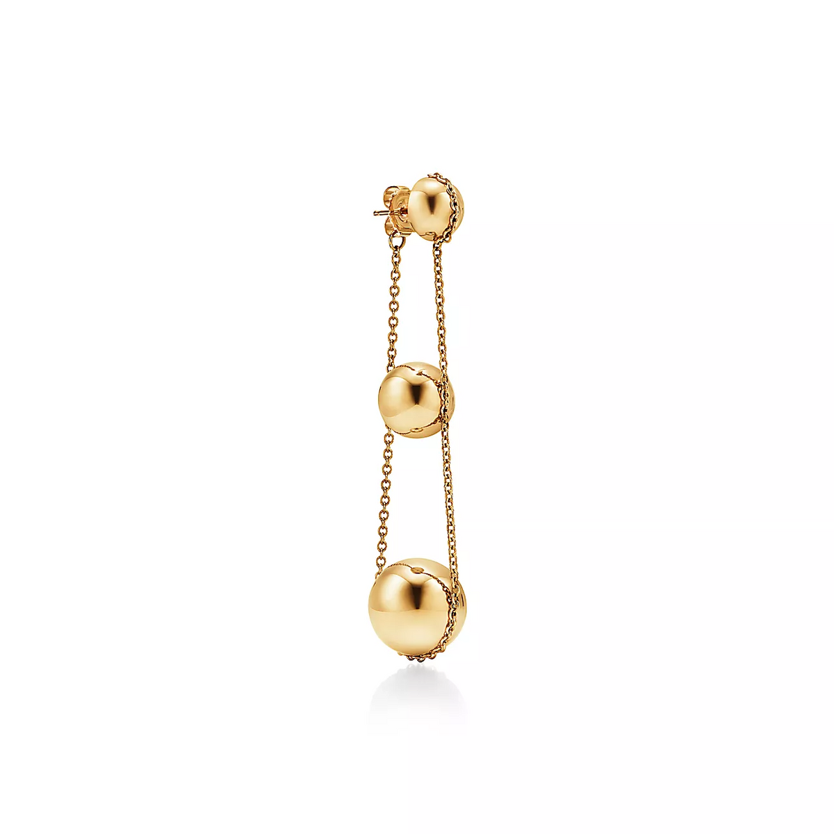 [Glow Muse ]TRIPLE DROP GOLD EARRINGS
