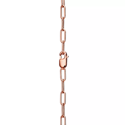 [Glow Muse ]LOCK NECKLACE MEDIUM PENDANT PINK GOLD PAVED DIAMONDS