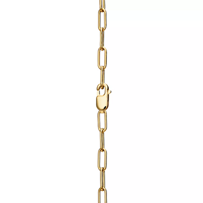 [Glow Muse ]LOCK NECKLACE MEDIUM PENDANT GOLD PAVED DIAMONDS