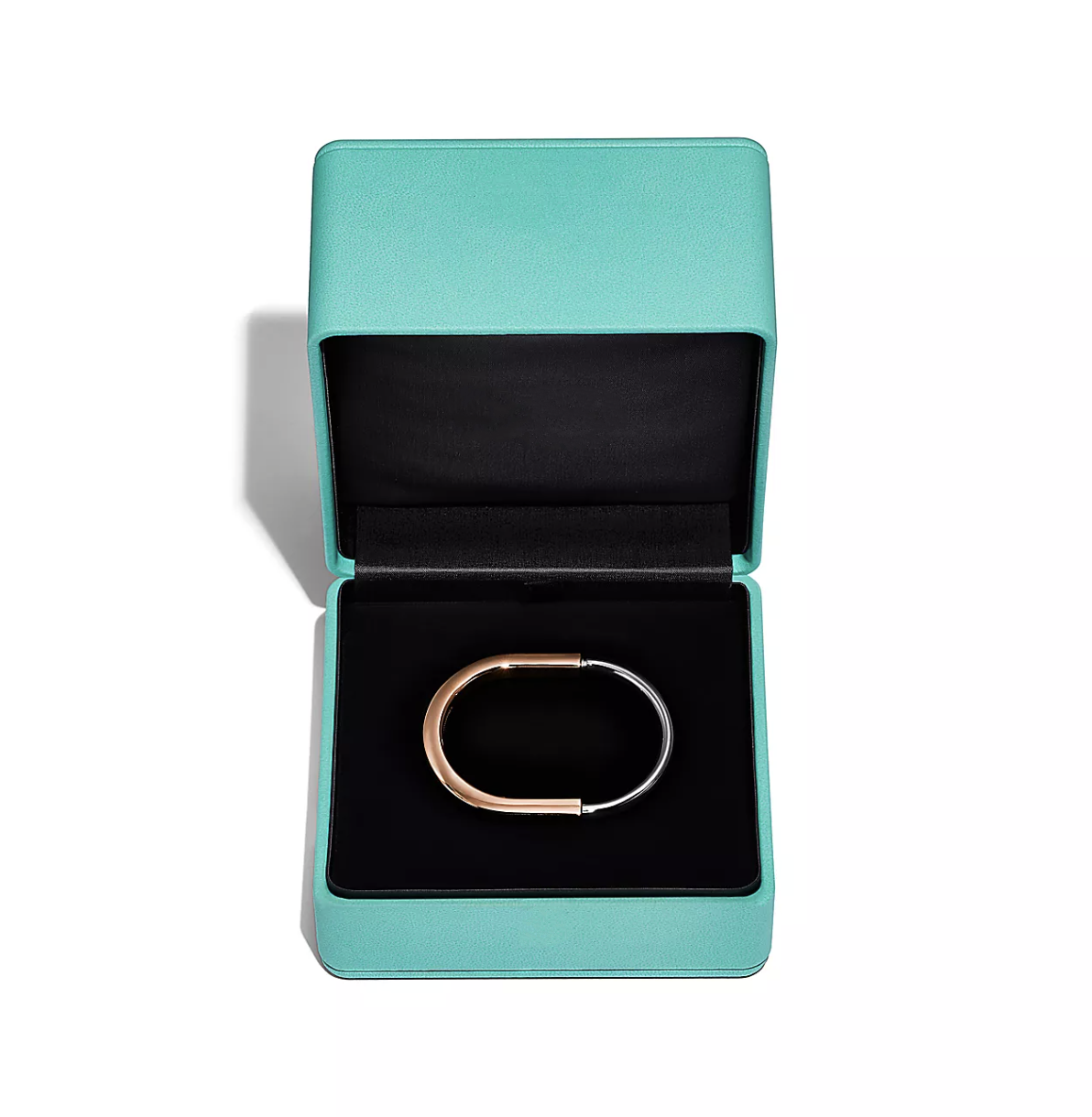 [Glow Muse ]LOCK BRACELET ROSE AND WHITE GOLD