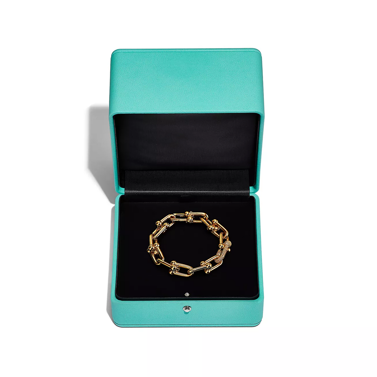 [Glow Muse ]HARDWEAR LARGE LINK GOLD DIAMOND BRACELET