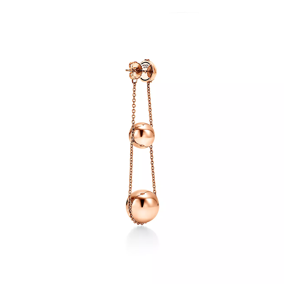 [Glow Muse ]TRIPLE DROP PINK GOLD EARRINGS