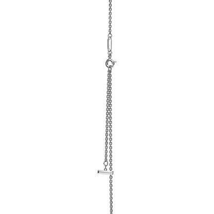[Glow Muse ]T CIRCLE PENDENT SILVER NECKLACE