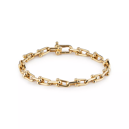 [Glow Muse ]HARDWEAR SMALL LINK 26 MOTIF GOLD BRACELET