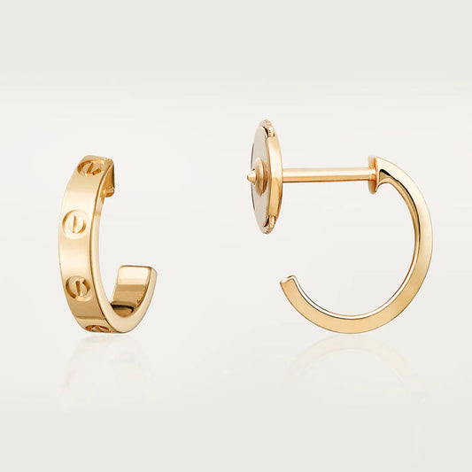[Glow Muse]LOVE EARRINGS 2.65MM PINK GOLD