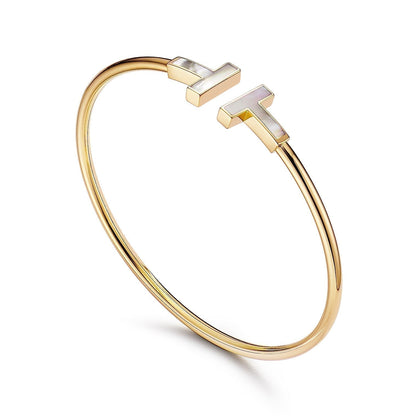 [Glow Muse ]T BRACELET 1.8MM MOP PINK GOLD