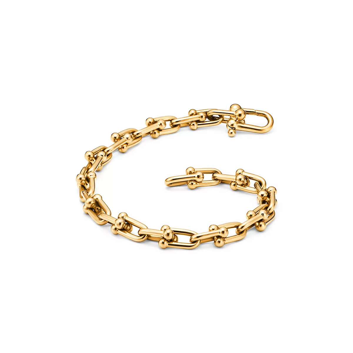 [Glow Muse ]HARDWEAR SMALL LINK 26 MOTIF GOLD BRACELET