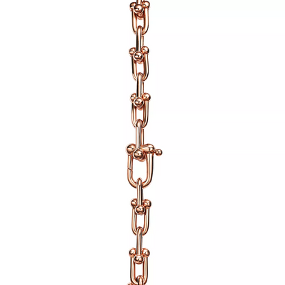 [Glow Muse ]HARDWEAR SMALL LINK 26 MOTIF PINK GOLD BRACELET