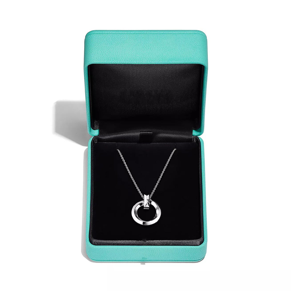 [Glow Muse ]T CIRCLE PENDENT SILVER NECKLACE