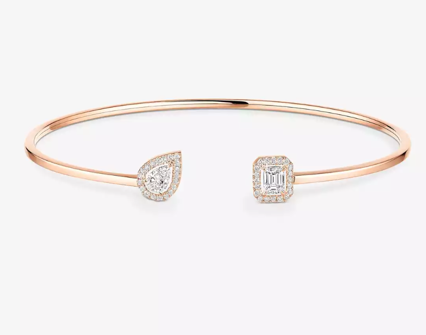 [Glow Muse]MS Delicate Double-Diamond Bracelet