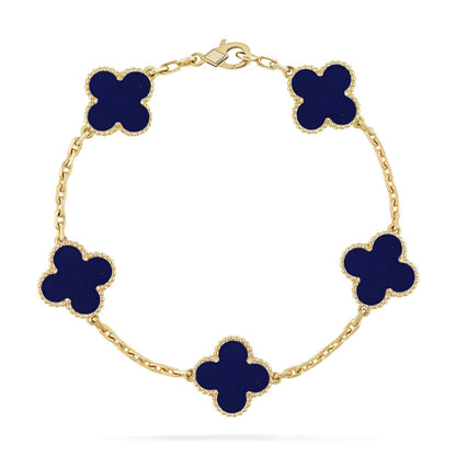 [⭐Glow Muse]CLOVER 5 MOTIF LAPIS LAZULI BRACELET COLLECTION