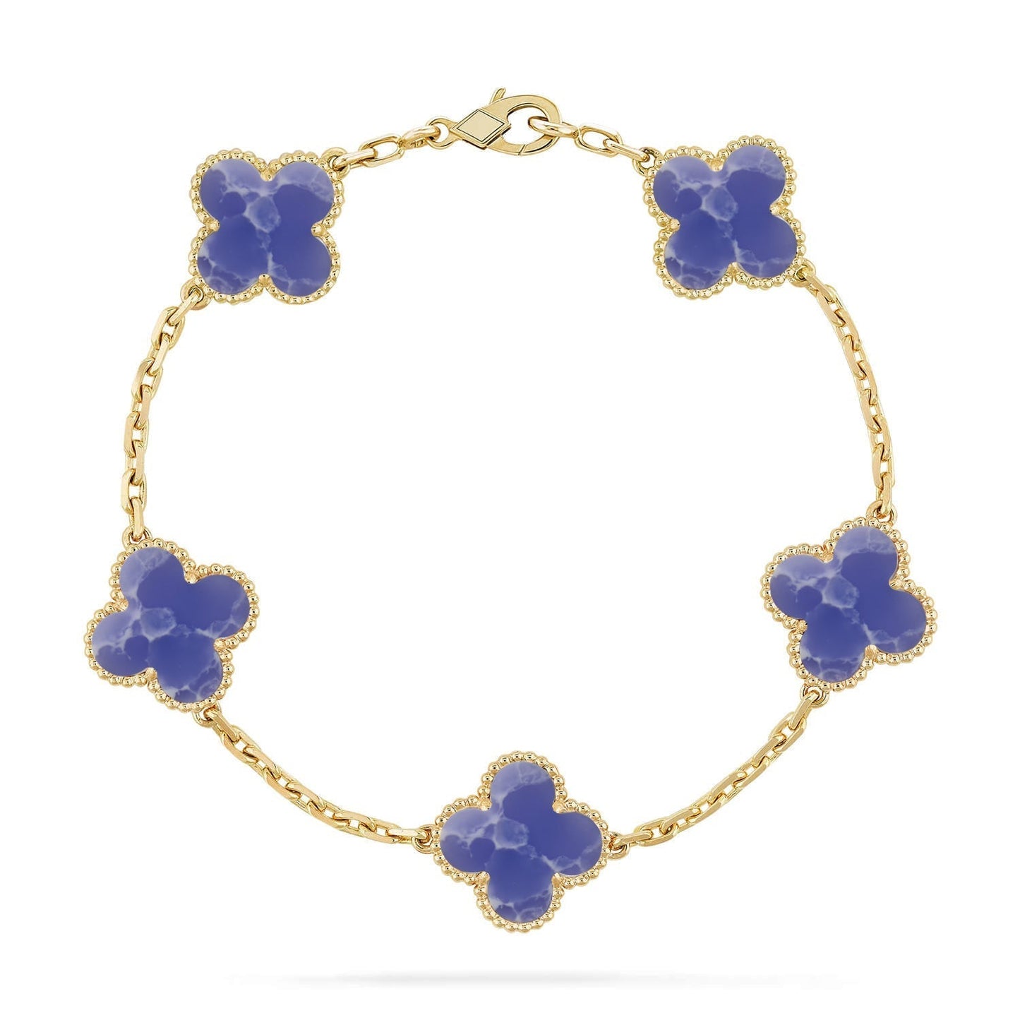 [⭐Glow Muse]CLOVER 5 MOTIF BLUE VEINS BRACELET COLLECTION
