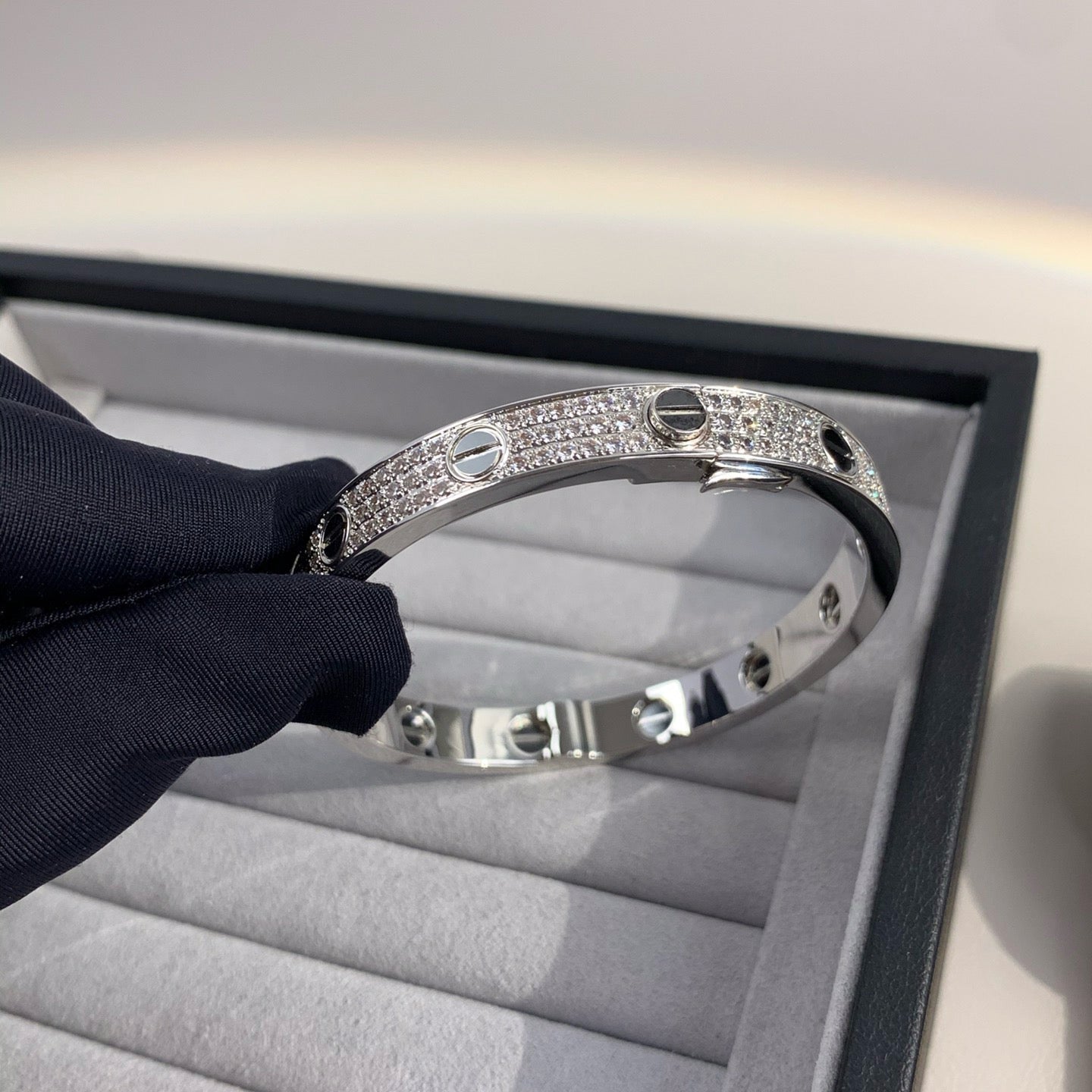 [Glow Muse]LOVE BRACELET 6.1MM DIAMOND-PAVED CERAMIC