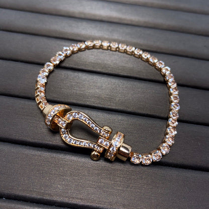 [Glow Muse]FORCE  HORSESHOE  DIAMOND TENNIS BRACELET