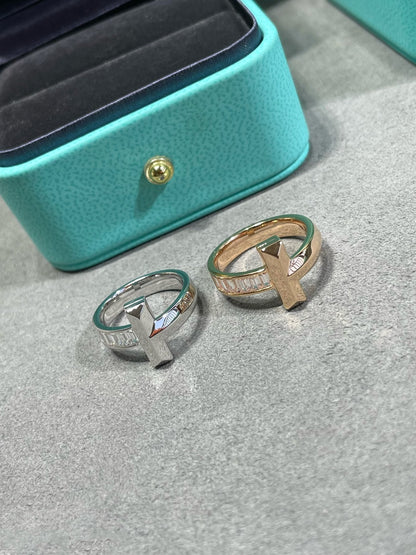 [Glow Muse ]T1 WIDE 4.5MM DIAMOND RING