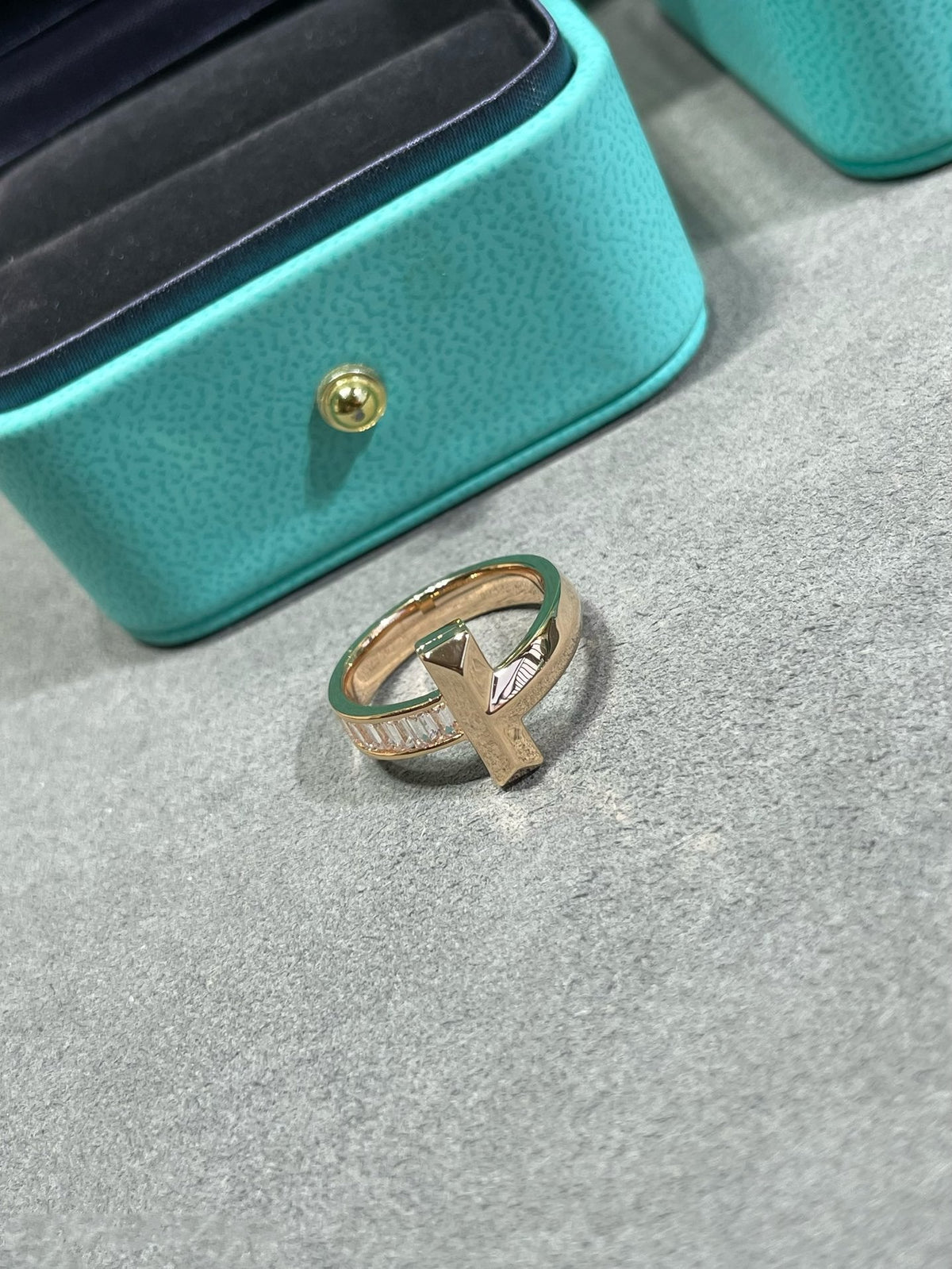 [Glow Muse ]T1 WIDE 4.5MM DIAMOND RING
