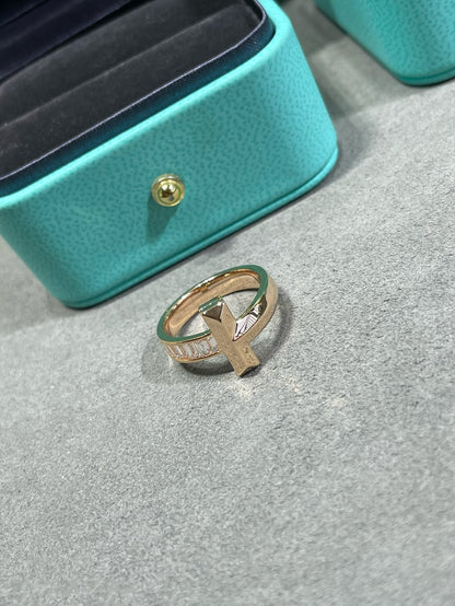 [Glow Muse ]T1 WIDE 4.5MM DIAMOND RING