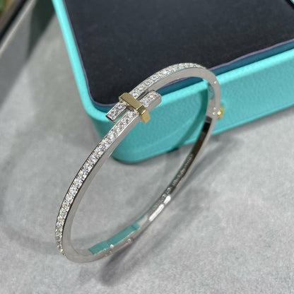 [Glow Muse ]EDGE DIAMOND GOLD SILVER BRACELET