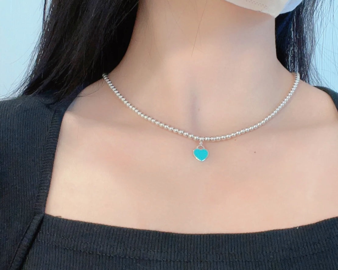 [Glow Muse ]RETURN TO TIF SILVER BEAD NECKLACE