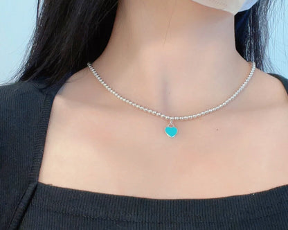 [Glow Muse ]RETURN TO TIF SILVER BEAD NECKLACE