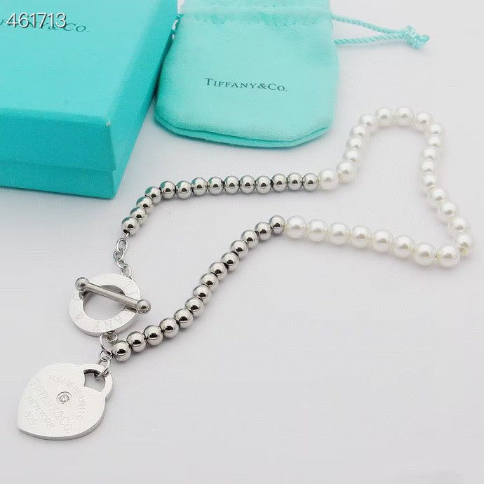 [Glow Muse ]RETURN TO TIF HEART TAF BEAD PEARL BRACELET