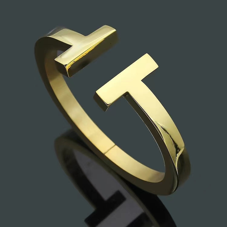 [Glow Muse ]T SQUARE OPEN BRACELET