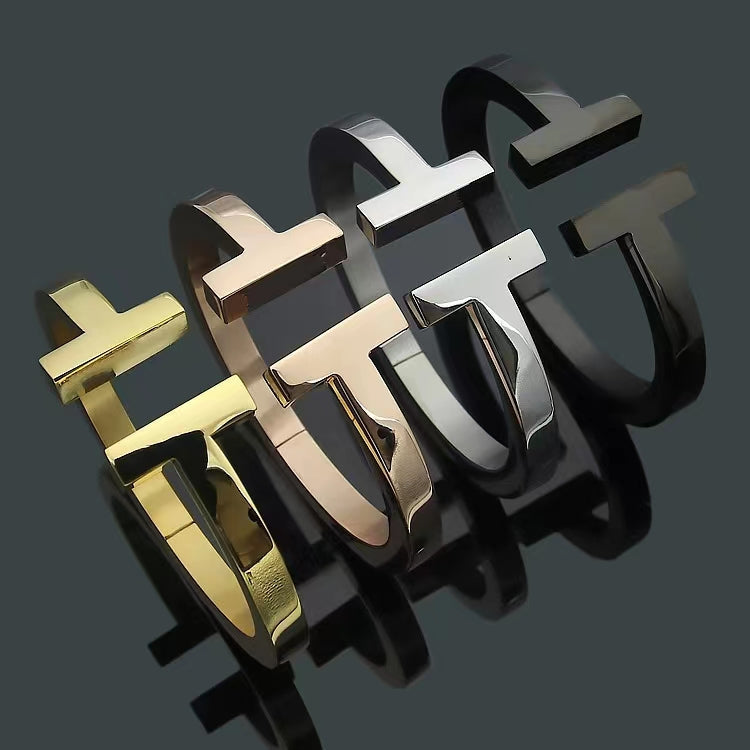 [Glow Muse ]T SQUARE OPEN BRACELET