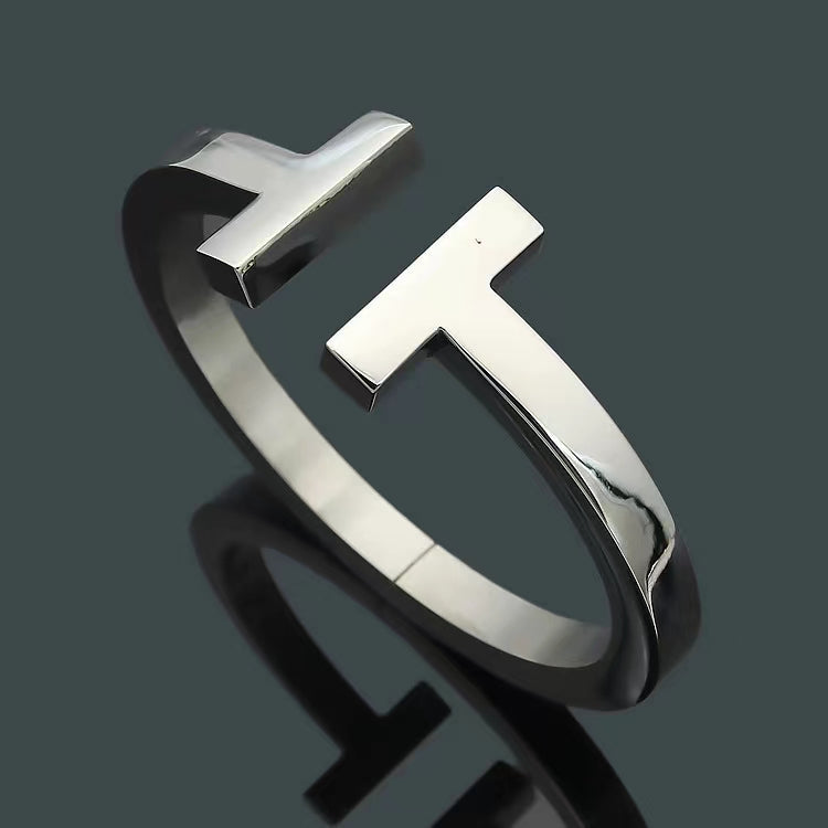 [Glow Muse ]T SQUARE OPEN BRACELET