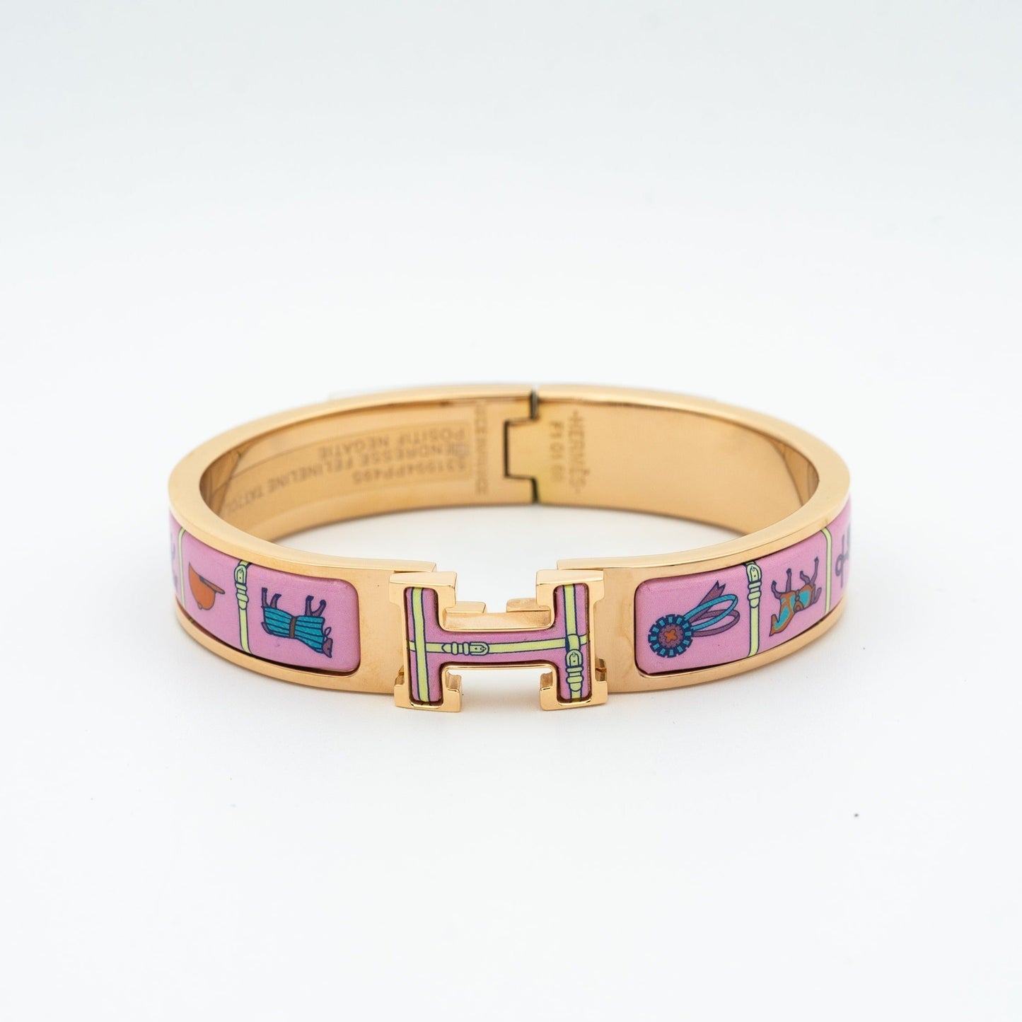 [Glow Muse]H PINK GOLD BRACELET PINK CERAMIC