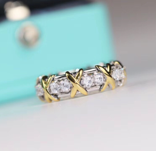 [Glow Muse jewelrys]クラシックゴールドダイヤモンドリング