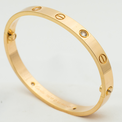 [Glow Muse]ラブブレスレット 6.1MM 4ダイヤモンド