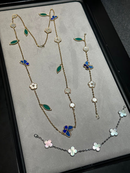 [Glow Muse] 26 NEW CLOVER 15 MOTIFS LUCKY NECKLACE