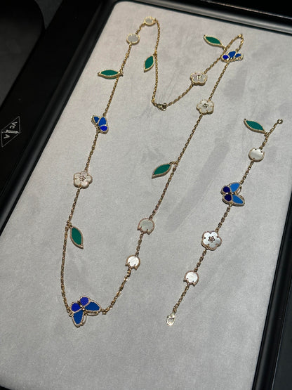 [Glow Muse] 26 NEW CLOVER 15 MOTIFS LUCKY NECKLACE
