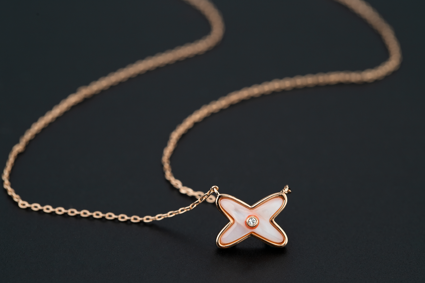[Glow Muse]ネックレスセット 1粒ダイヤモンド