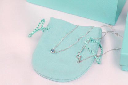 [Glow Muse ]ELSA PERETTI SERIES SINGLE DIAMOND SIMPLE NECKLACE