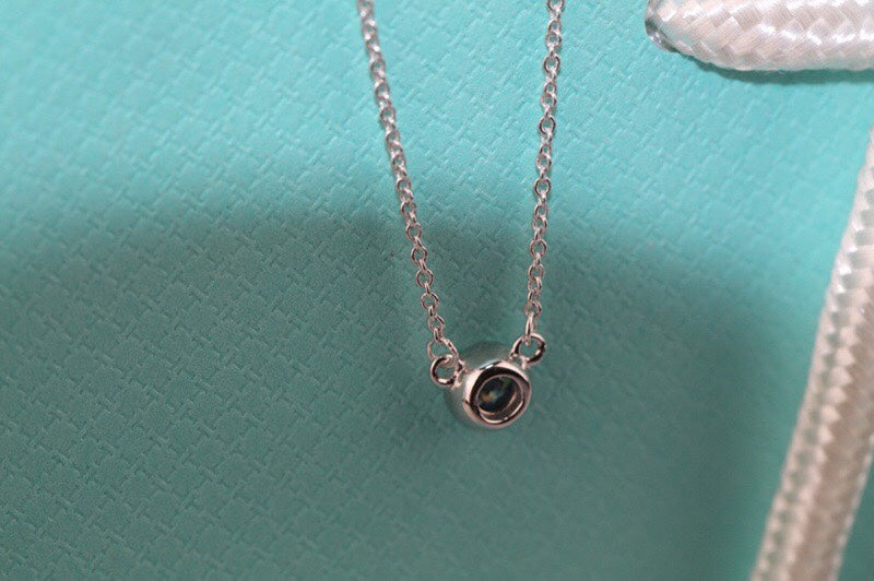 [Glow Muse ]ELSA PERETTI SERIES SINGLE DIAMOND SIMPLE NECKLACE