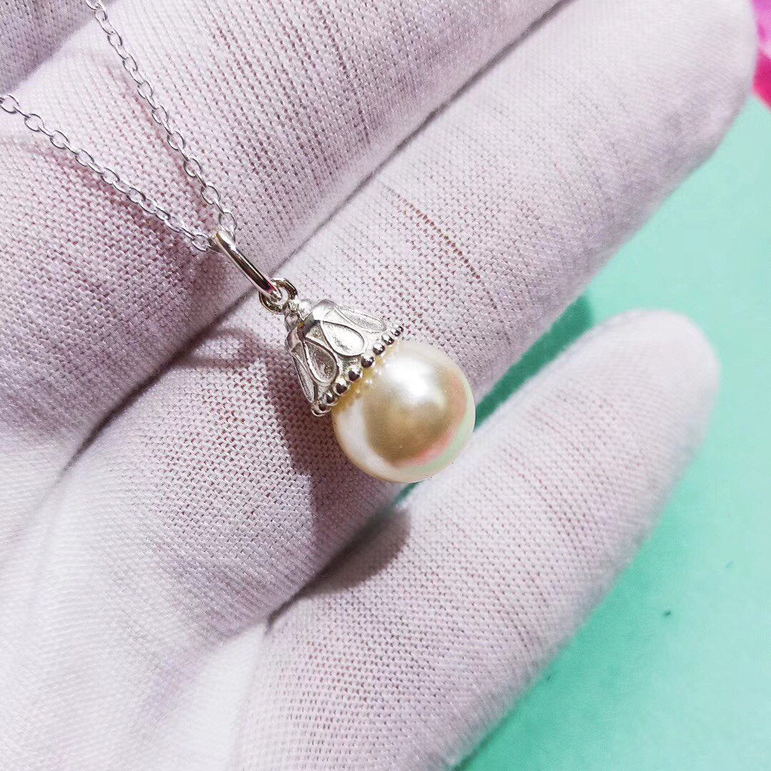 [Glow Muse ]PEARL PENDANT GATSBY ZIEGFELD PEARL SILVER NECKLACE