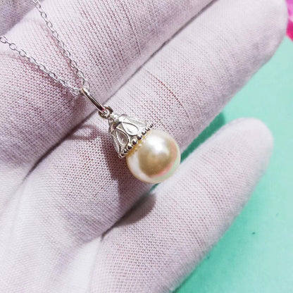 [Glow Muse ]PEARL PENDANT GATSBY ZIEGFELD PEARL SILVER NECKLACE
