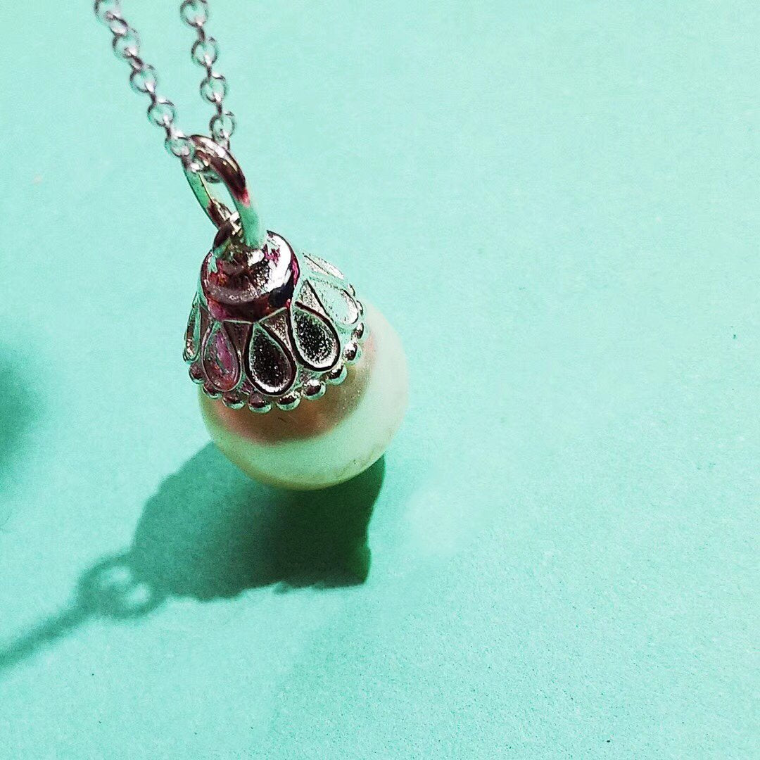[Glow Muse ]PEARL PENDANT GATSBY ZIEGFELD PEARL SILVER NECKLACE