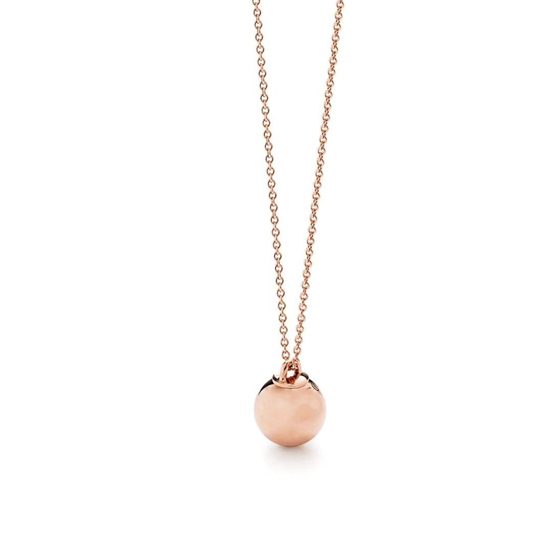 [Glow Muse ]HARDWEAR PENDENTIF BALL ROSE NECKLACE