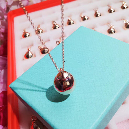 [Glow Muse ]HARDWEAR PENDENTIF BALL ROSE NECKLACE